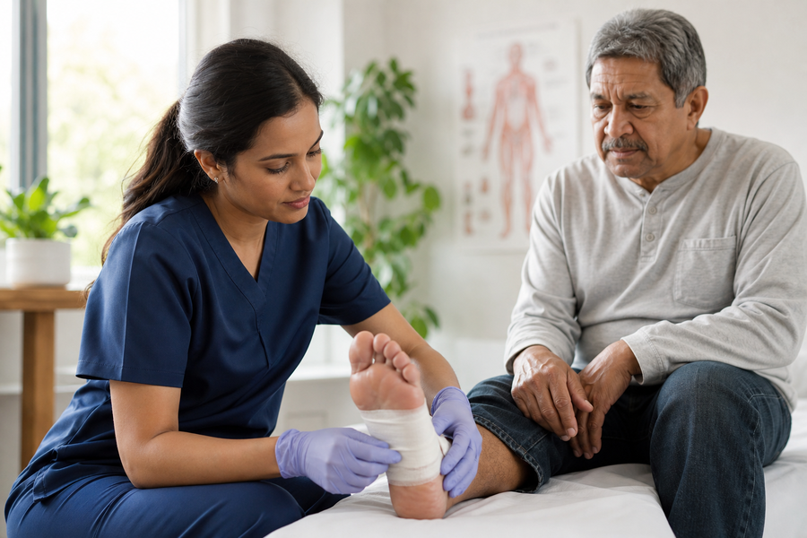 Clinical Bandaging Diabetic Patient-1